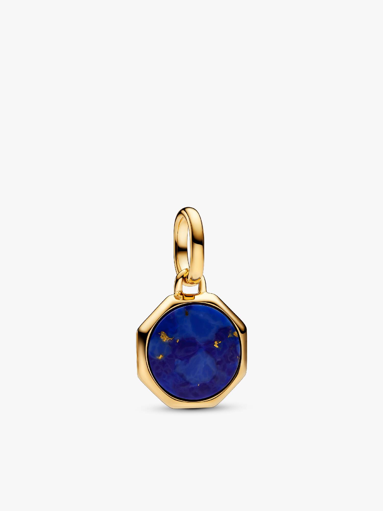 Charm Mini Medallón azul grabable