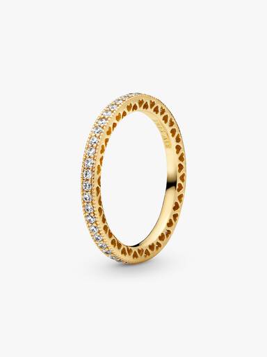 Anillo Corazones y Brillo