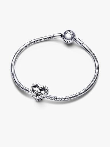 Charm calado Corazón de familia y estrella