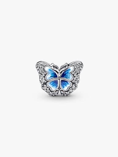 Charm Mariposa azul reluciente