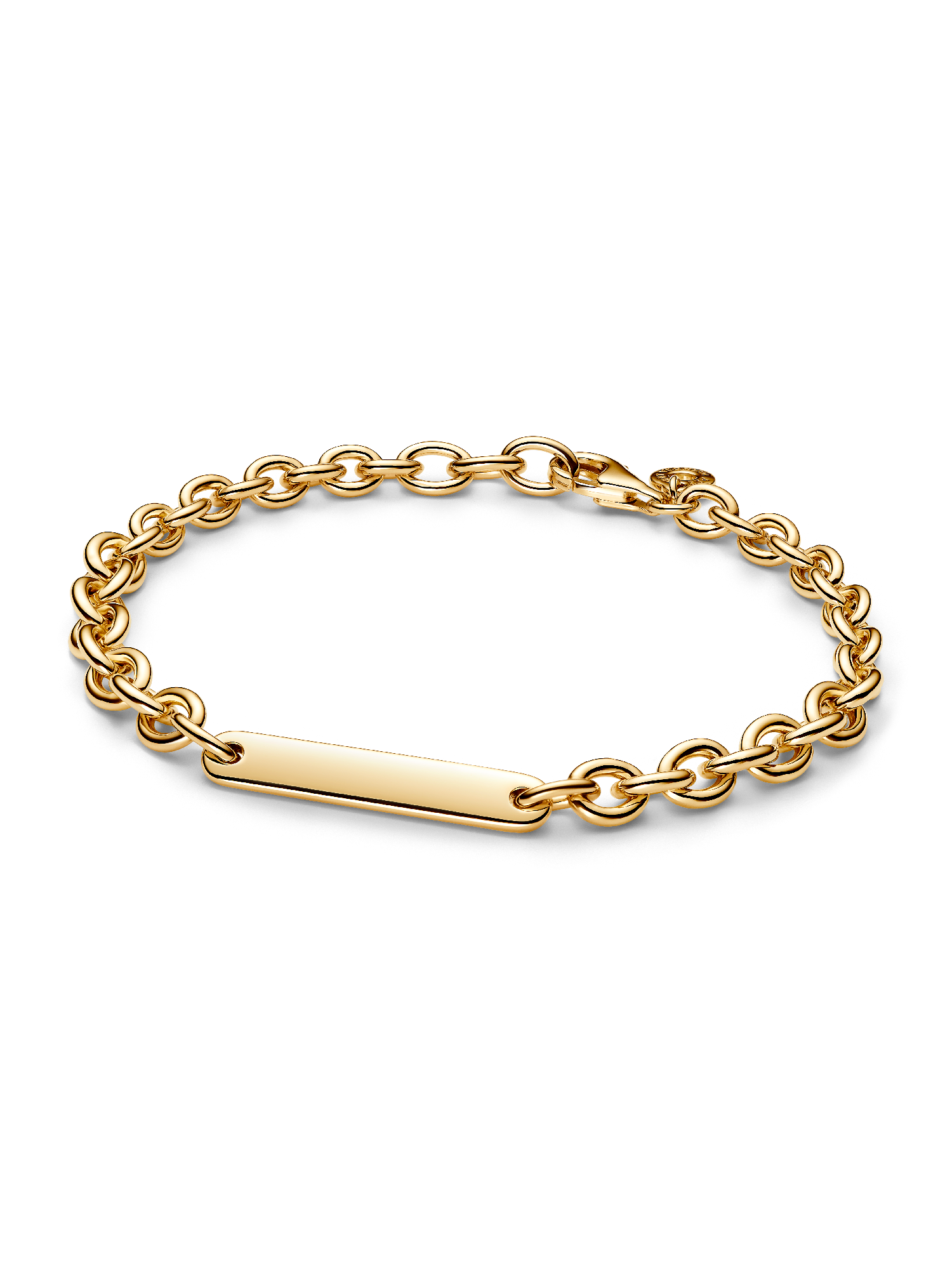 Brazalete de eslabones con barra grabable
