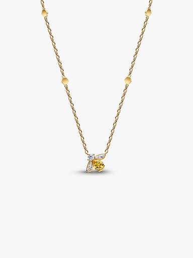 Collar con Colgante Abeja Miel