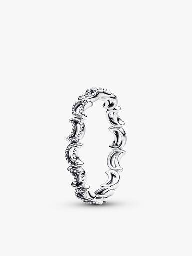 Set de regalo con collar, pendientes y anillo Crescent Moon