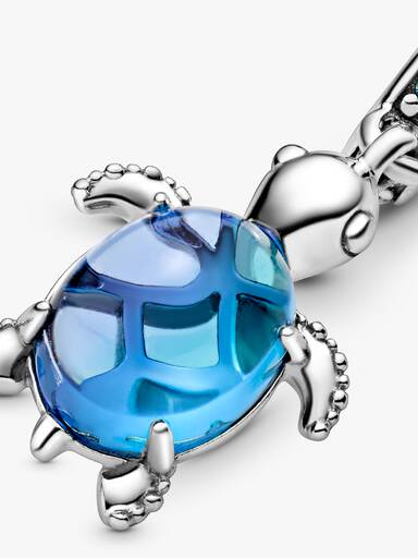 Charm colgante Tortuga de mar de cristal Murano