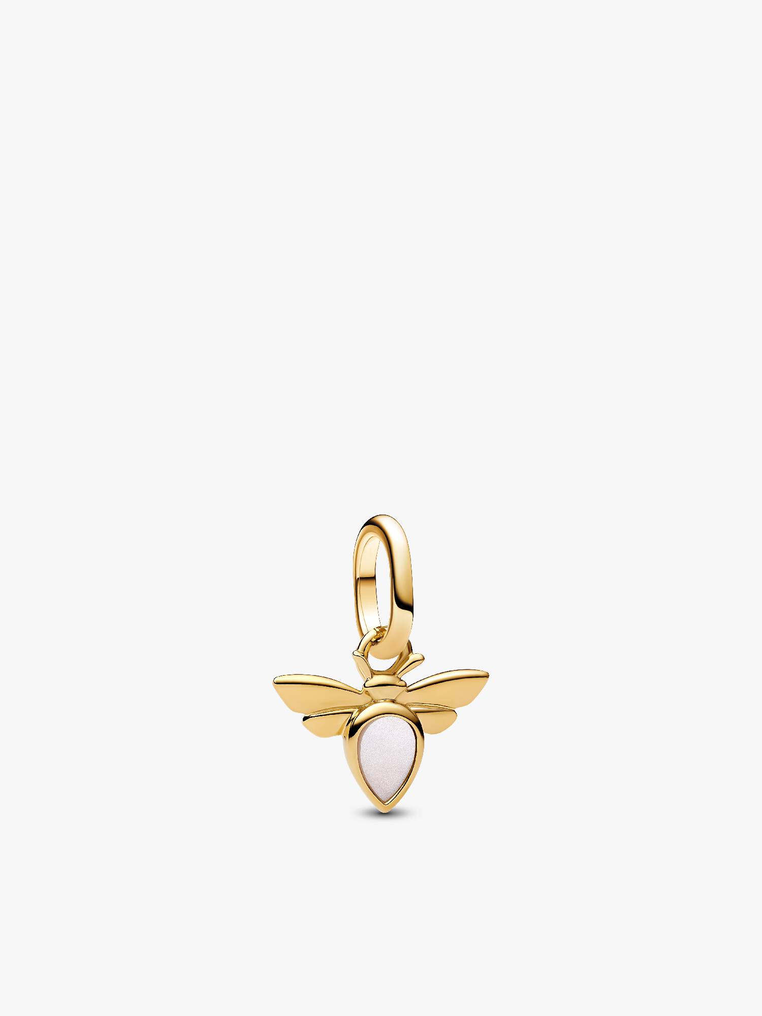 Mini Charm Colgante Abeja Blanca