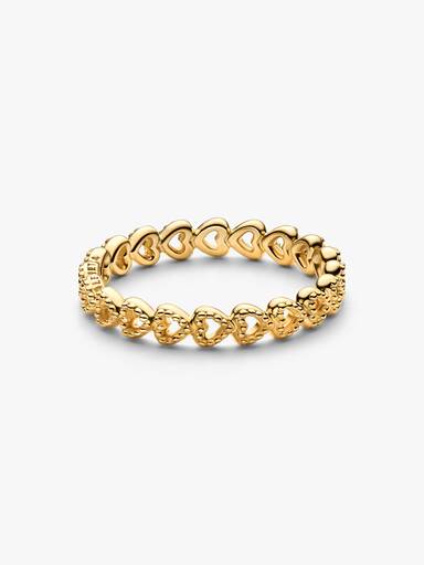 Anillo Banda de corazones