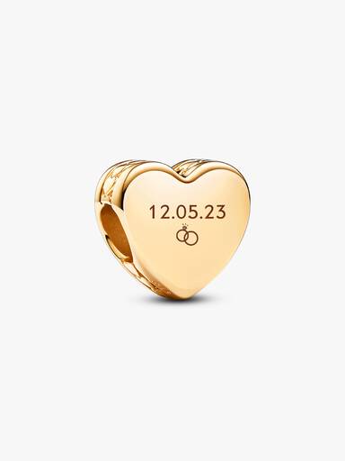 Charm corazón grabable