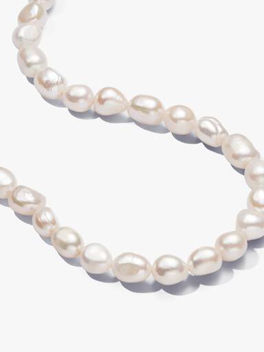 Collar de Perlas Barrocas Cultivadas de Agua Dulce Tratadas con Barra en T