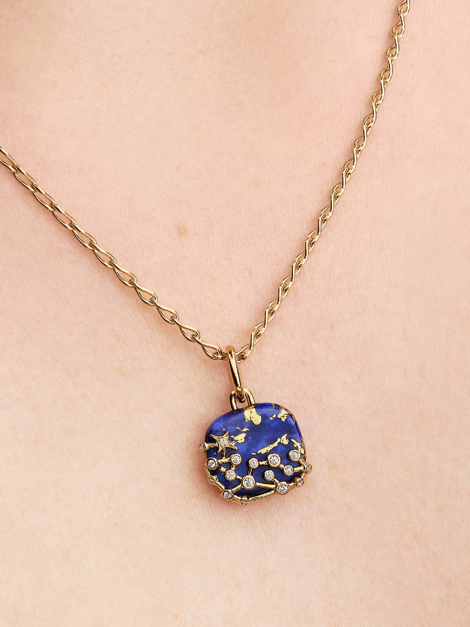 Charm colgante Constelación Azul Celestial