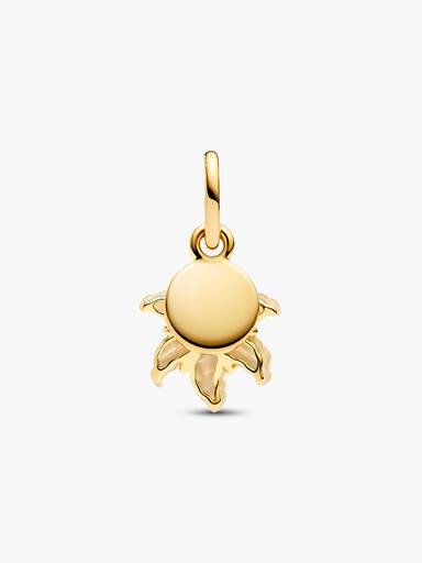 Charm Flor de gota de sol enredada que brilla en la oscuridad de Disney