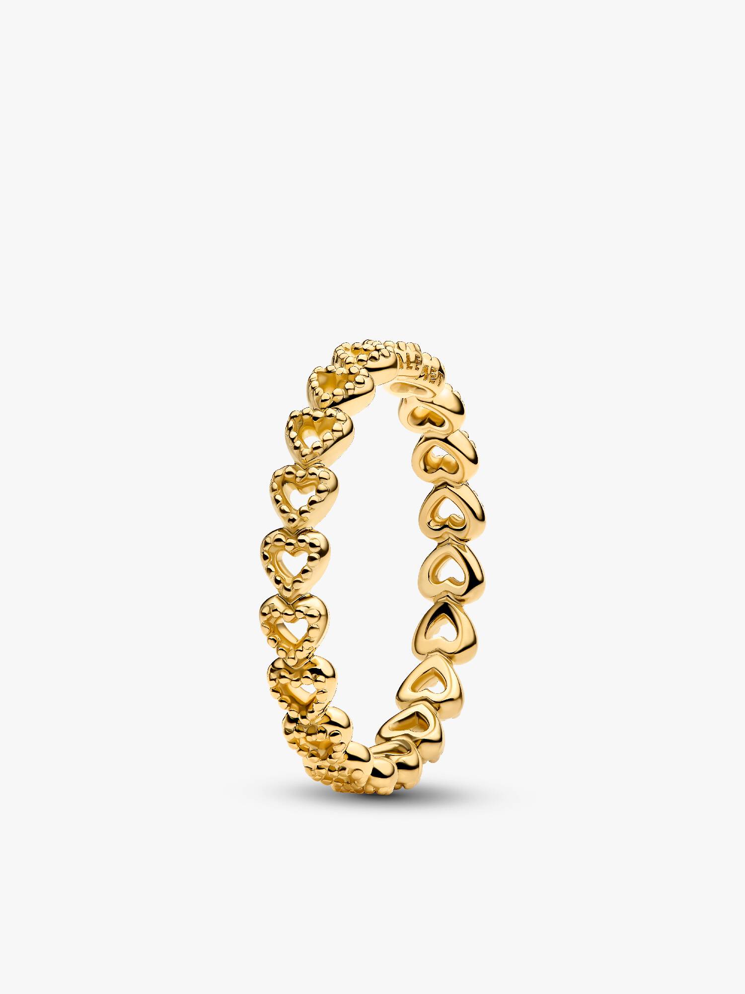 Anillo Banda de corazones
