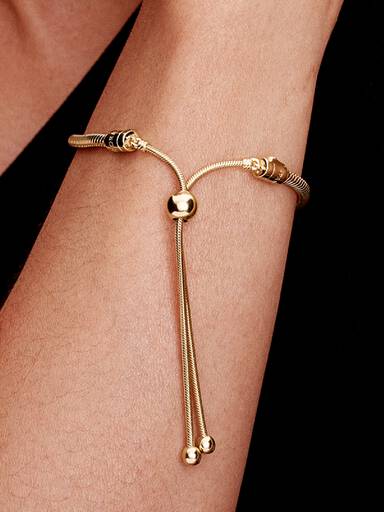 Brazalete deslizante cadena de serpiente