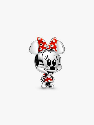 Charm Vestido de lunares y moño de Minnie Mouse de Disney