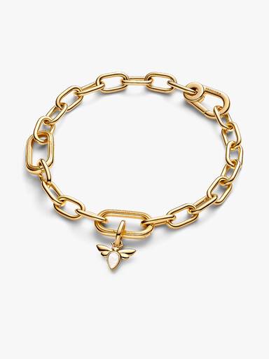 Mini Charm Colgante Abeja Blanca