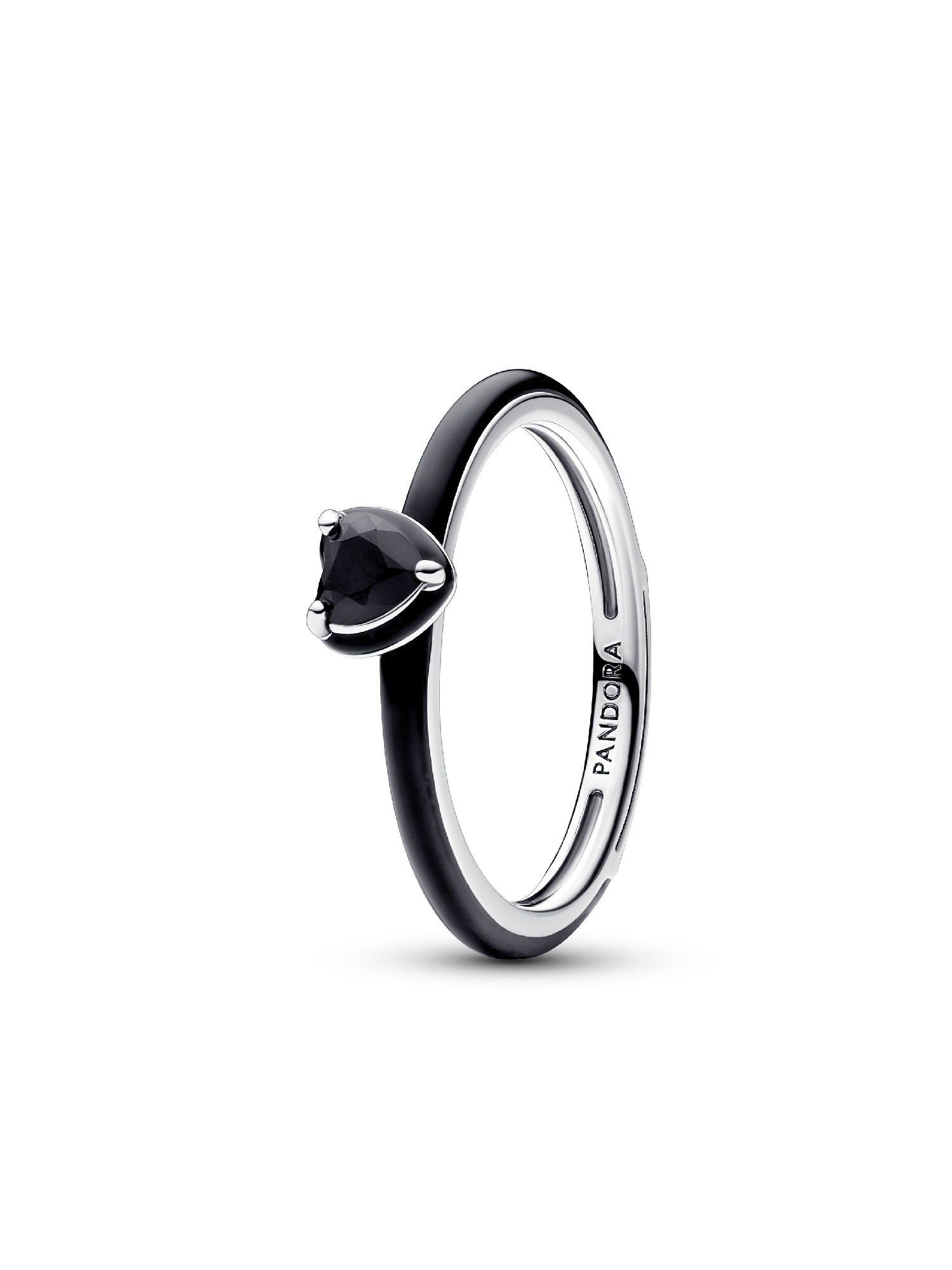Anillo Corazón Chakra Negro