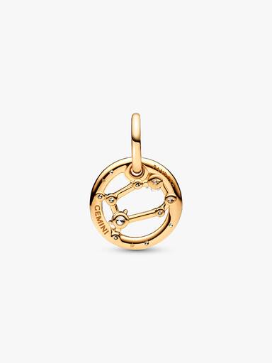 Charm colgante del signo zodiacal Géminis