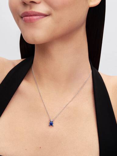 Collar collier con piedra azul Stitch de Disney