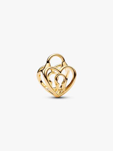 Charm calado Corazón con candado