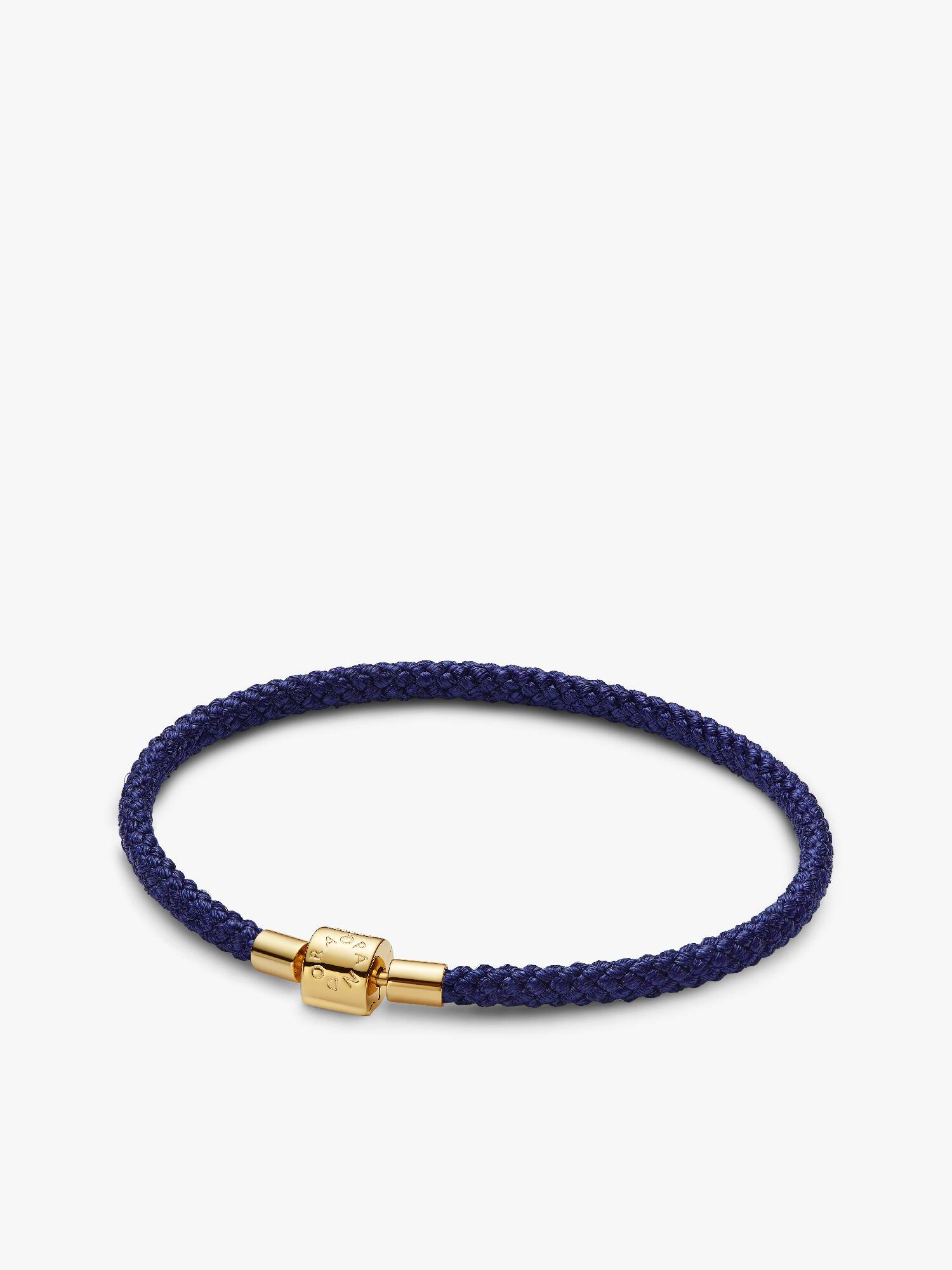 Pulsera de cordón azul brillante