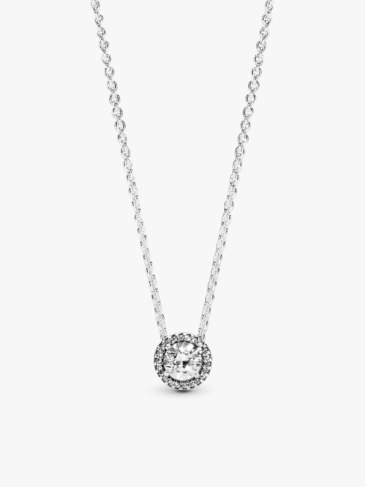 Collar con halo redondo brillante