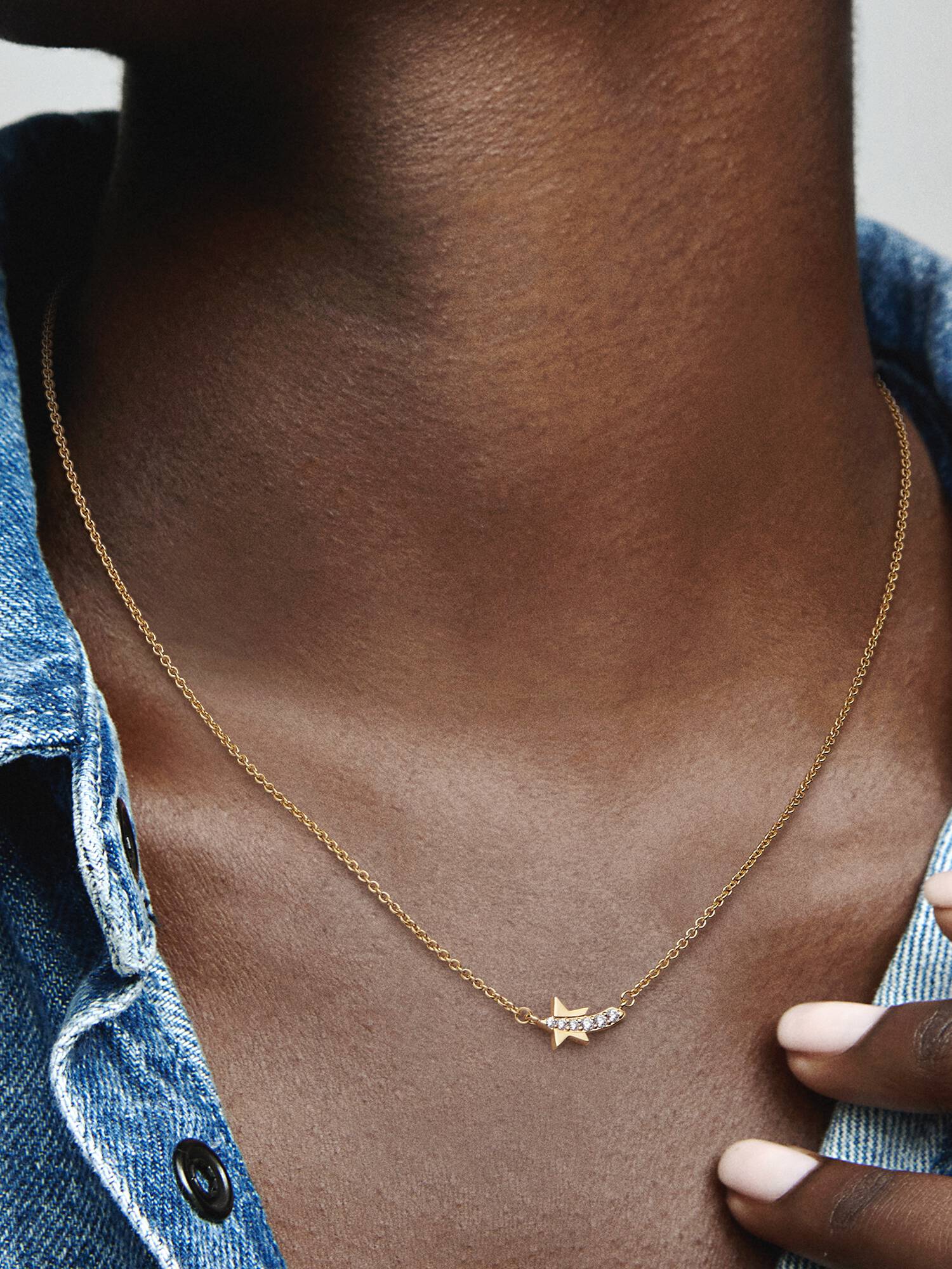 Collar estilo Collier Estrella Fugaz en Pavé
