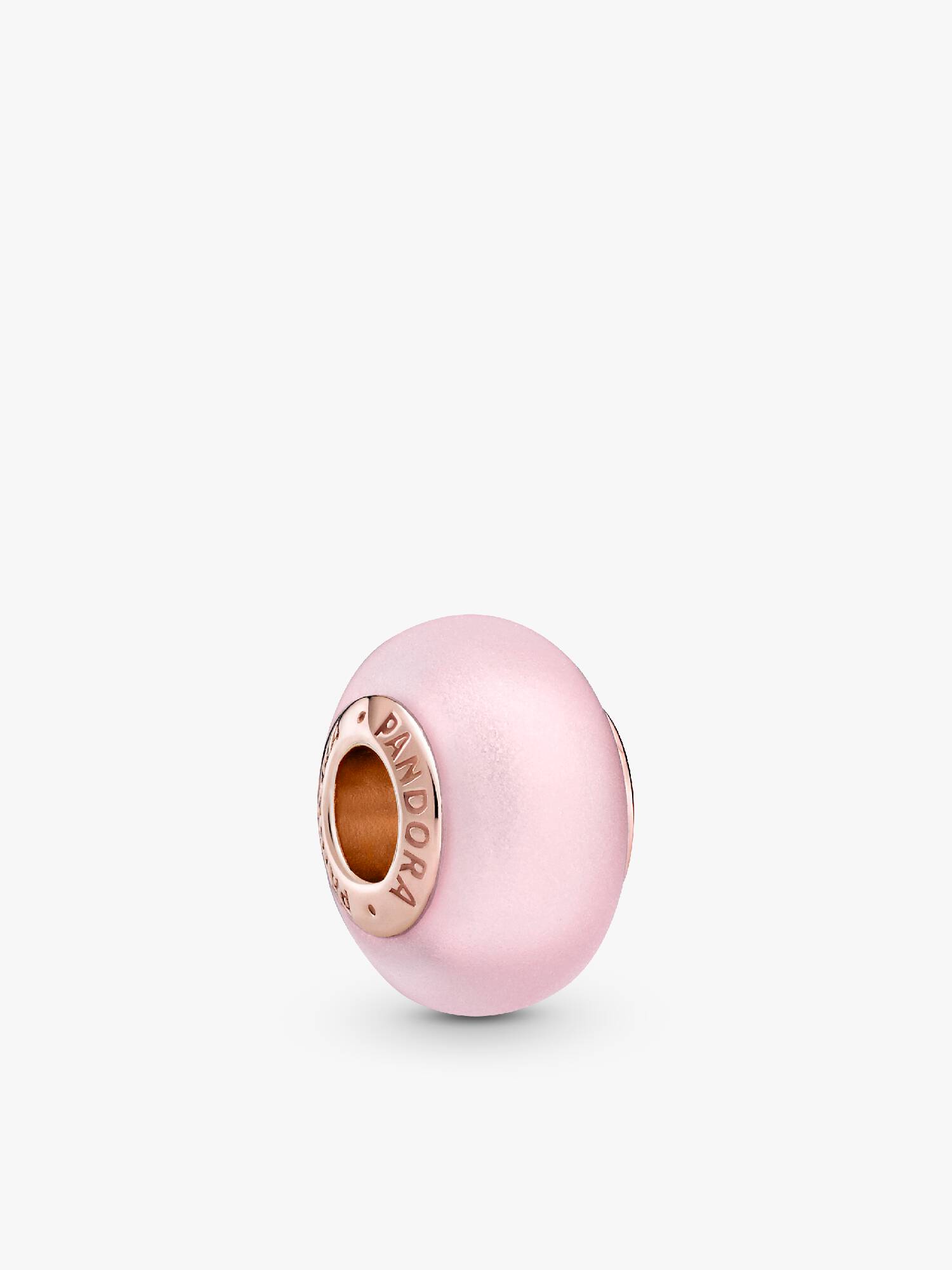 Charm de cristal Murano Rosa Mate