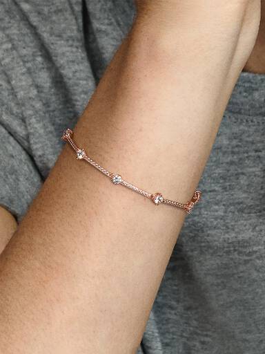 Brazalete Barras de pavé deslumbrante