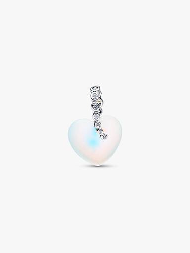 Charm Colgante Corazones y estrella fugaz