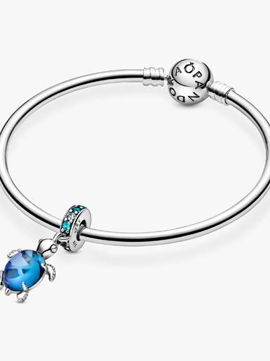 Charm colgante Tortuga de mar de cristal Murano