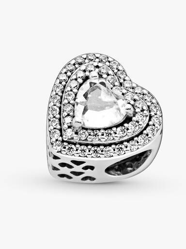 Charm Corazones relucientes en niveles