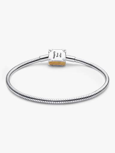 Brazalete de cadena de serpiente con broche diario princesa de Disney