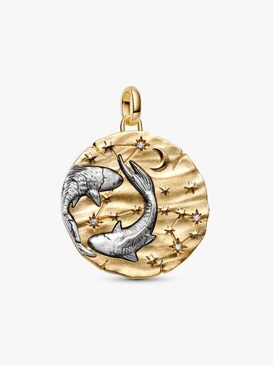Charm Medallón grande Signo Zodical Piscis