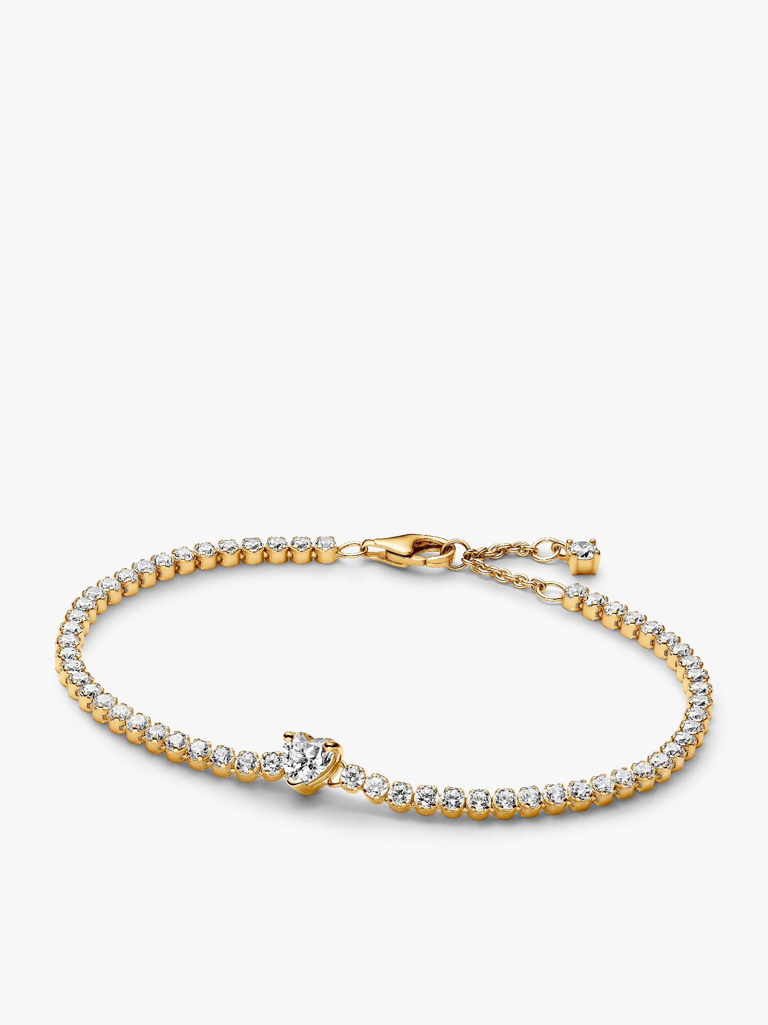 Brazalete de tenis Corazón reluciente