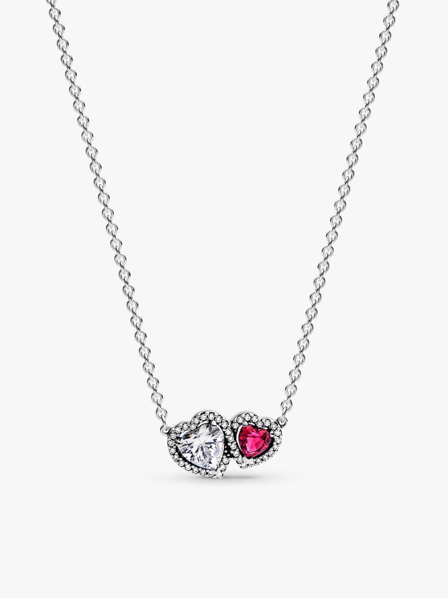 Collar con Colgante Corazones con Halo
