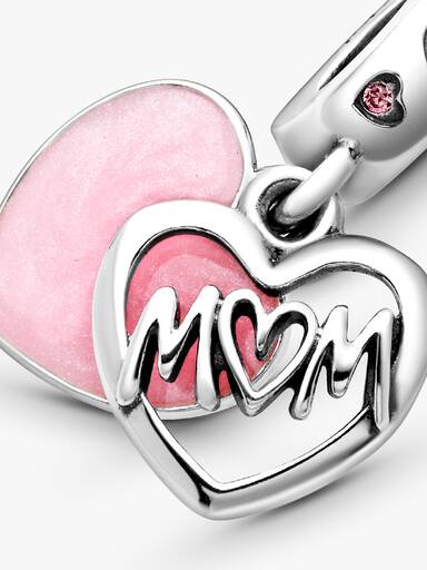 Charm colgante Corazón con la inscripción Mamá