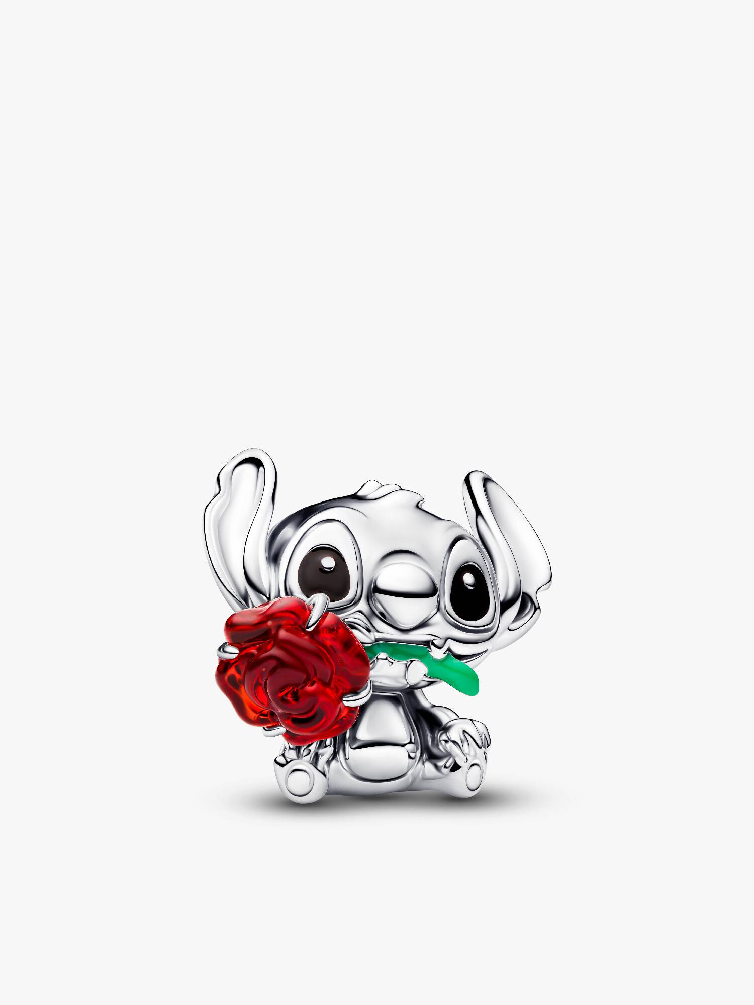 Charm Stitch de Disney en Cristal Murano rosa