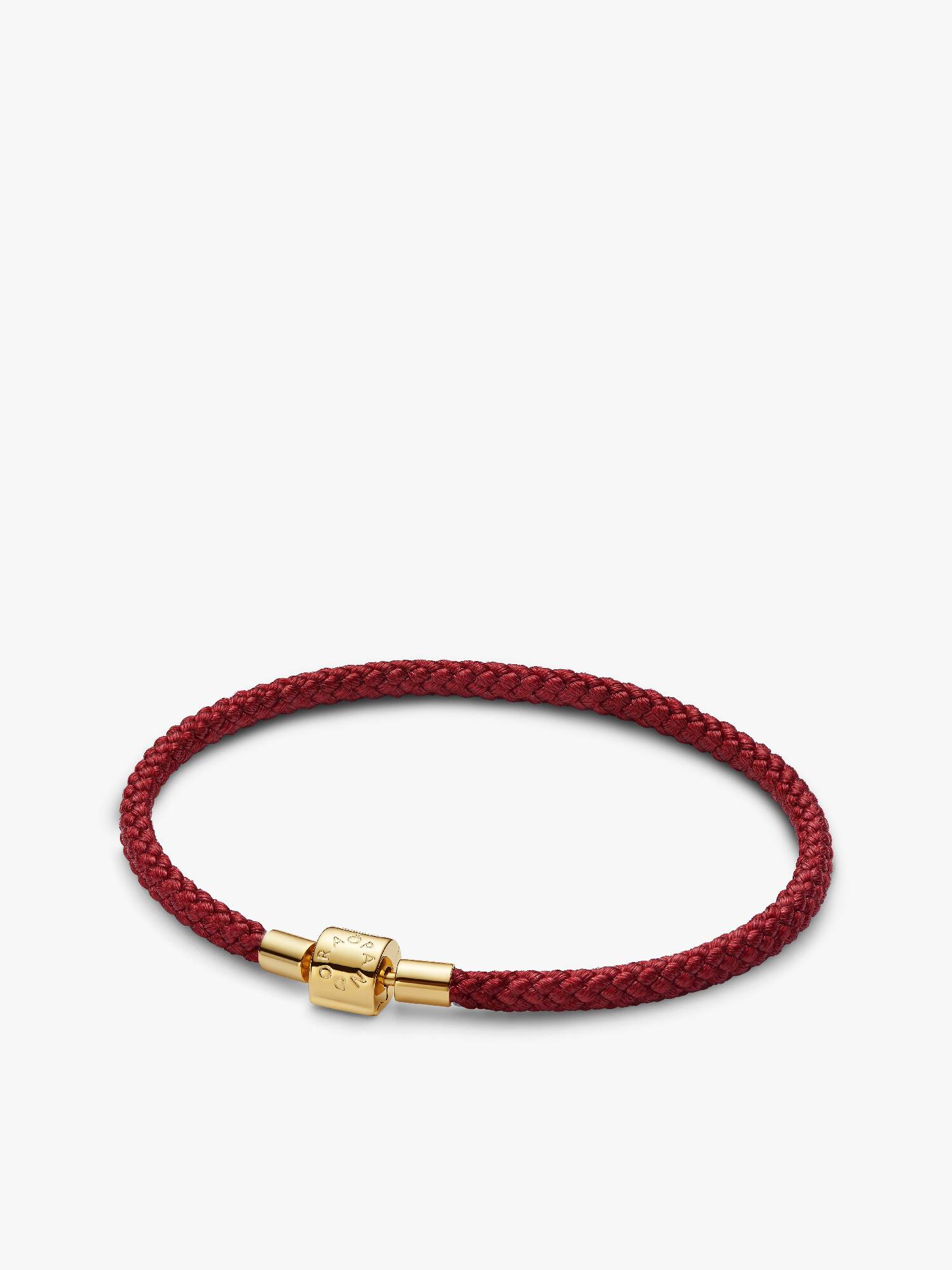 Pulsera de cordón rojo brillante