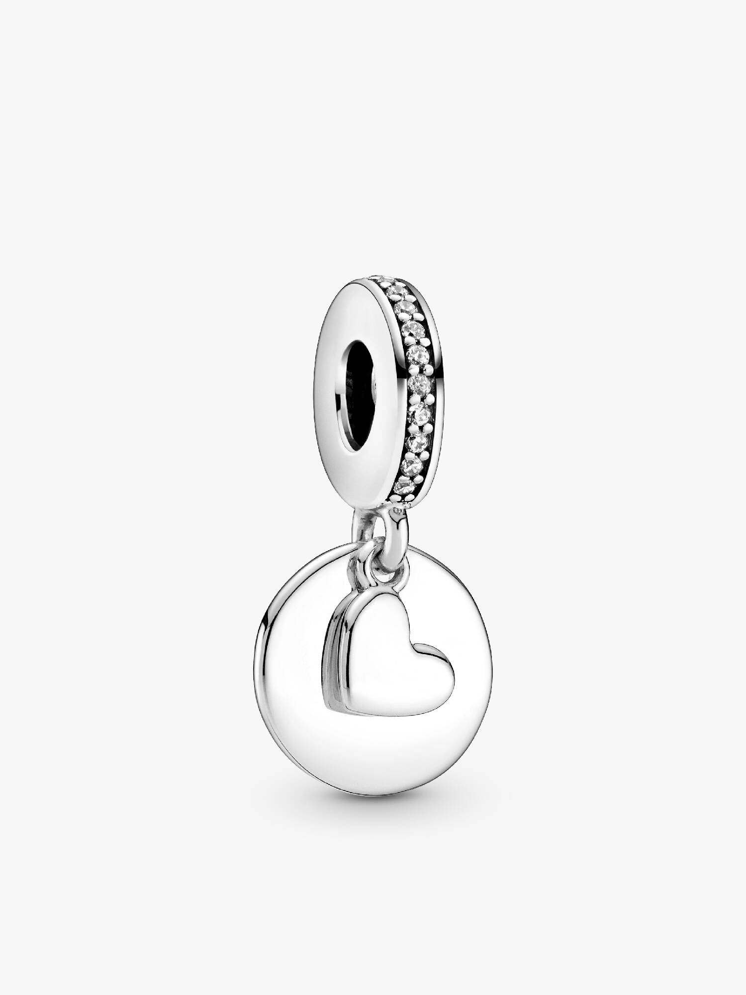 Charm colgante Disco grabable y corazón