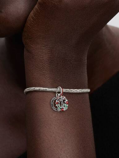 Charm doble Corona Navideña