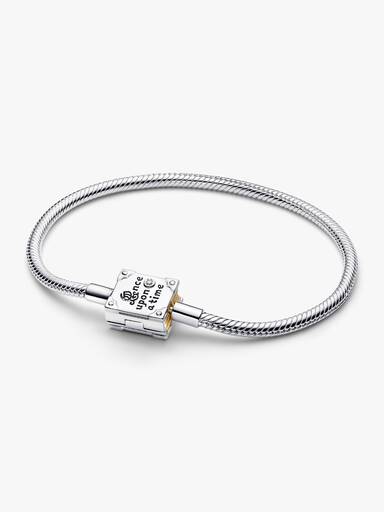 Brazalete de cadena de serpiente con broche diario princesa de Disney