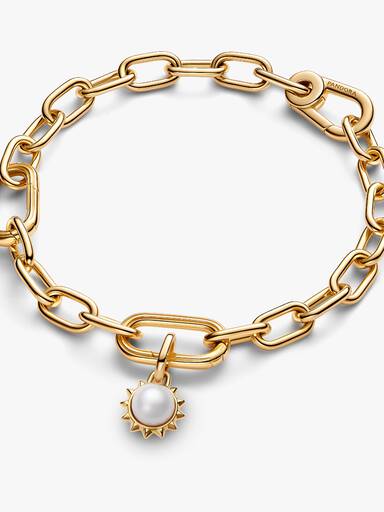 Charm Mini Colgante Sol Perla Cultivada de Agua Dulce Tratada Pandora ME