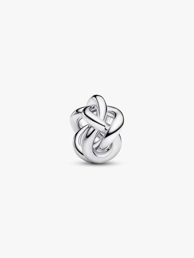 Charm Nudo Infinito Plateado