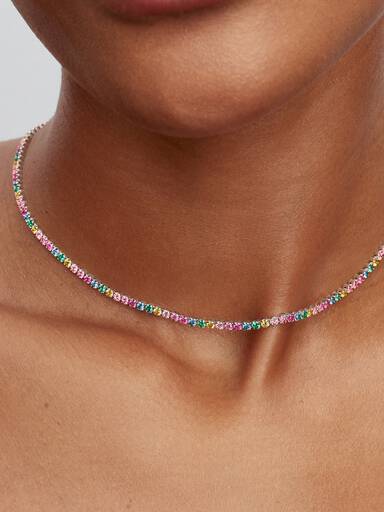 Collar de Tenis Arcoíris