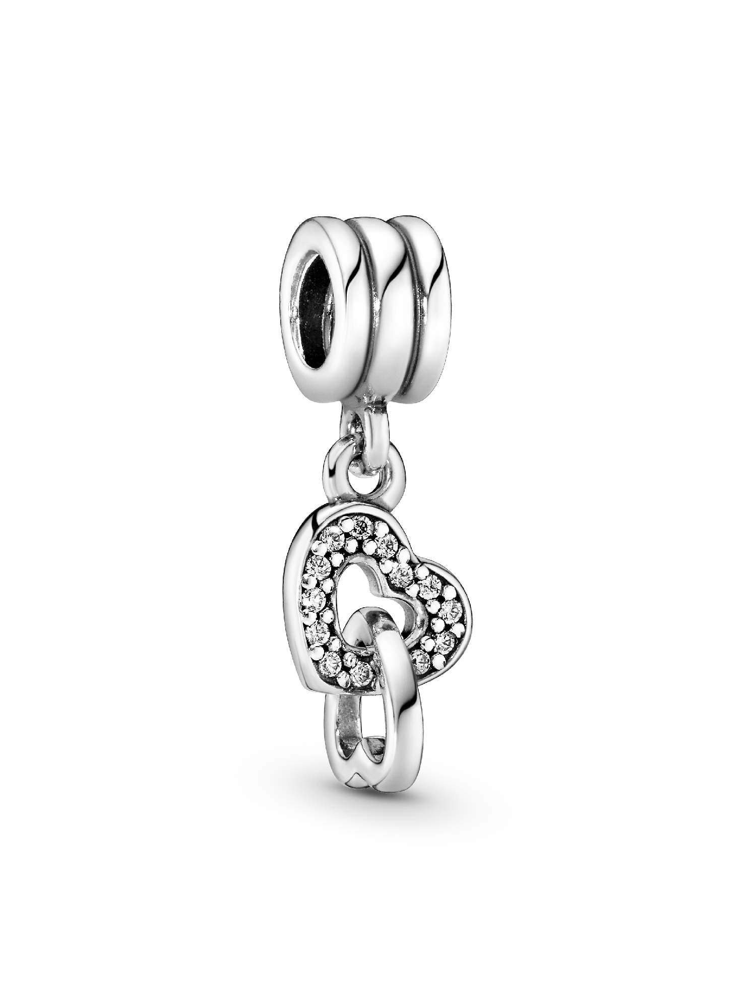 Charm colgante Corazones entrelazados