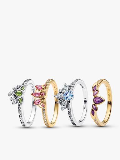 Set de Anillos Princesas Disney Modernas