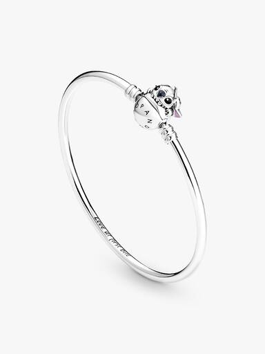 Brazalete rígido con cierre Mordida de Stitch de Disney Pandora Moments