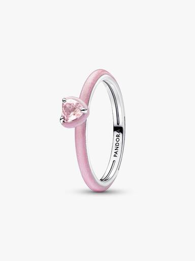 Anillo Corazón Chakra Rosado