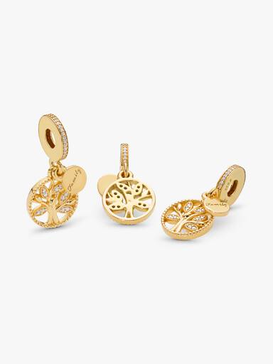 Charm Colgante Árbol Genealógico Brillante