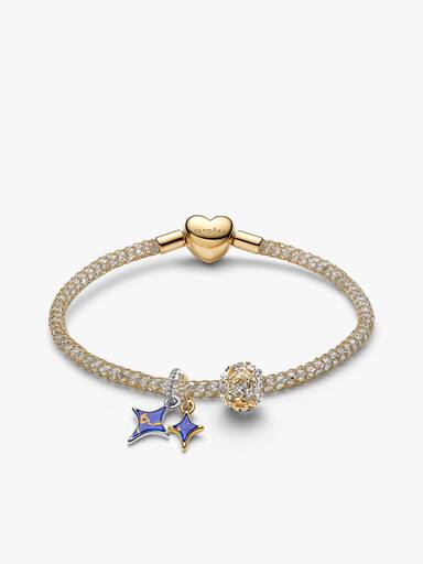 Set de regalo de pulsera con charms de Estrellas Celestiales
