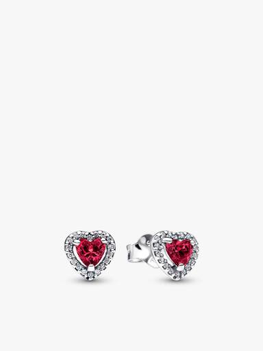 Conjunto de collar y pendientes con llave de corazón elevada